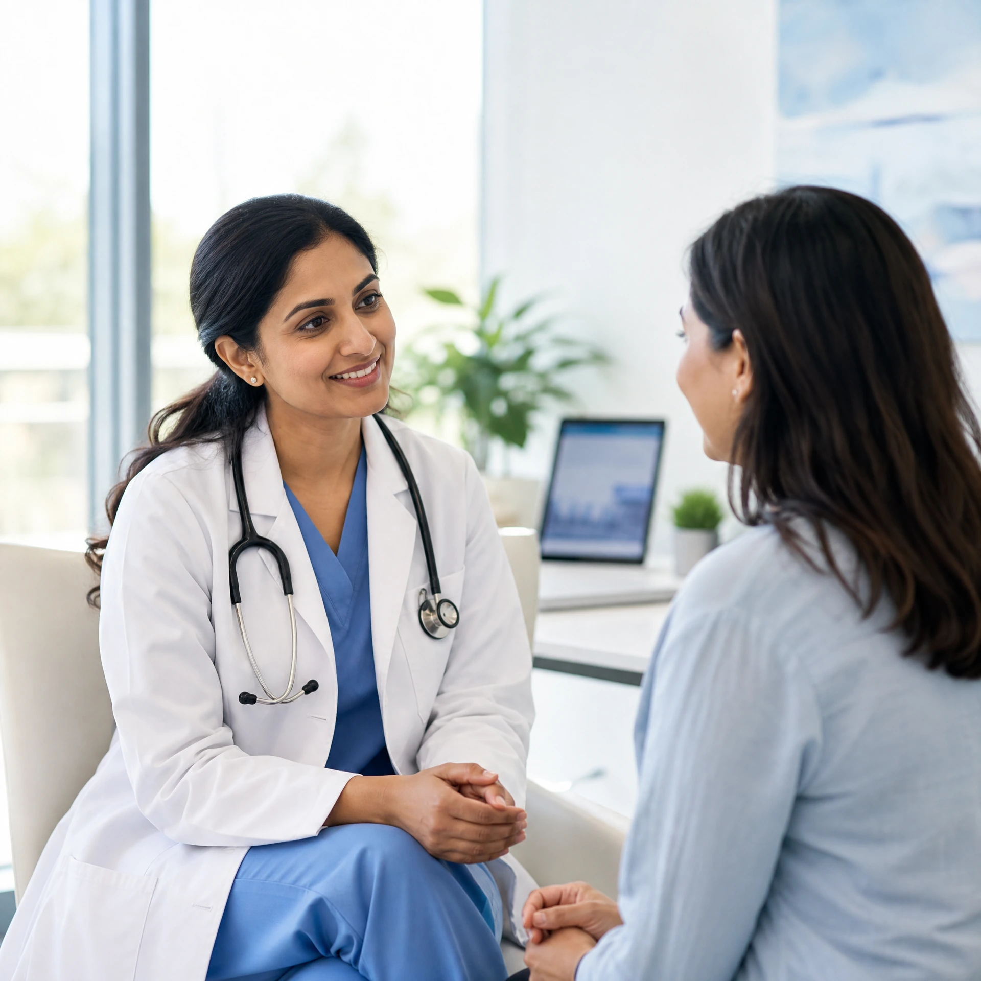Doctor consulting a patient in a clinic